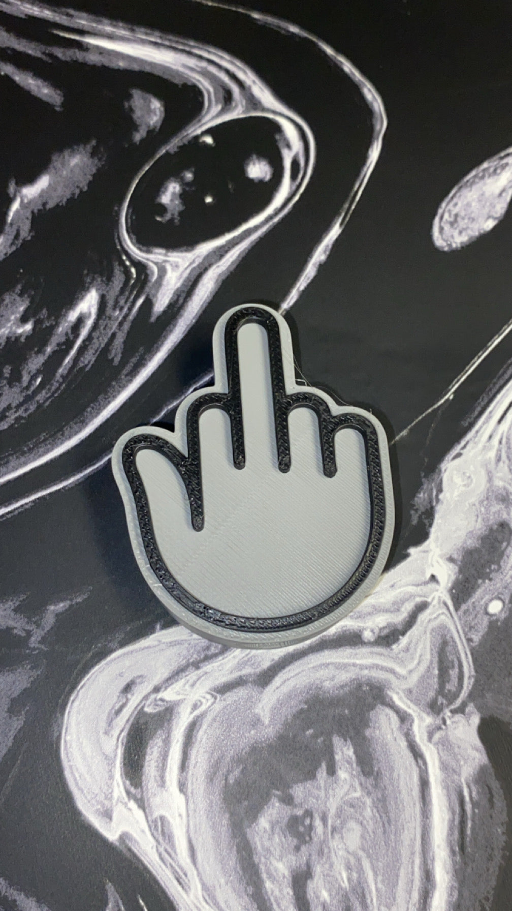 Middle Finger Cup Topper (Read Description)