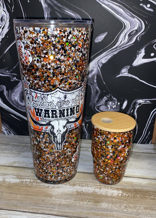24 oz & 3 oz Western Pre - Made Cup Set
