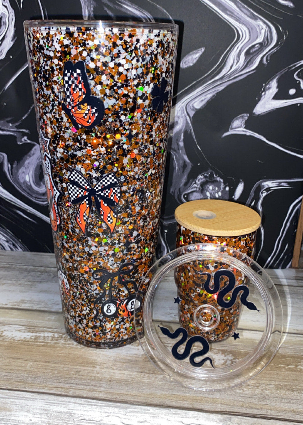 24 oz & 3 oz Western Pre - Made Cup Set