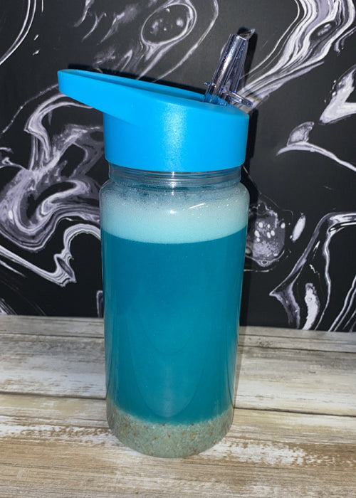 10 oz Plastic Beach Kids Pre - Made Cup