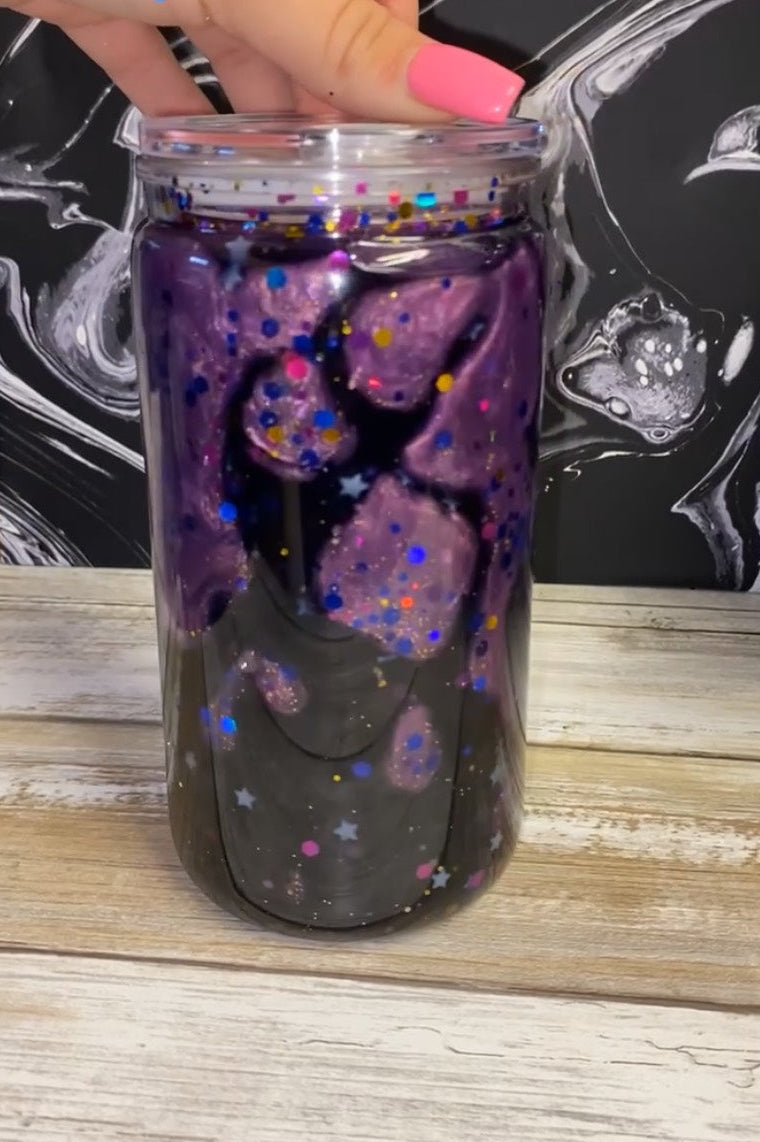 Pre - Made 40 & 16 oz Cup Set Galaxy