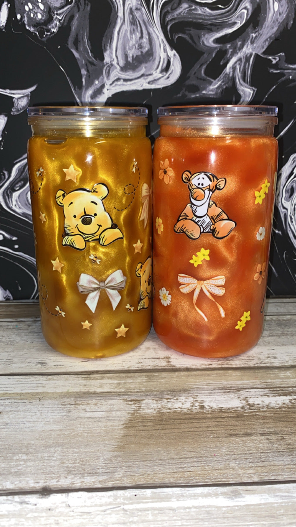 Winnie + Tigger Cat Eye 16 oz Duo