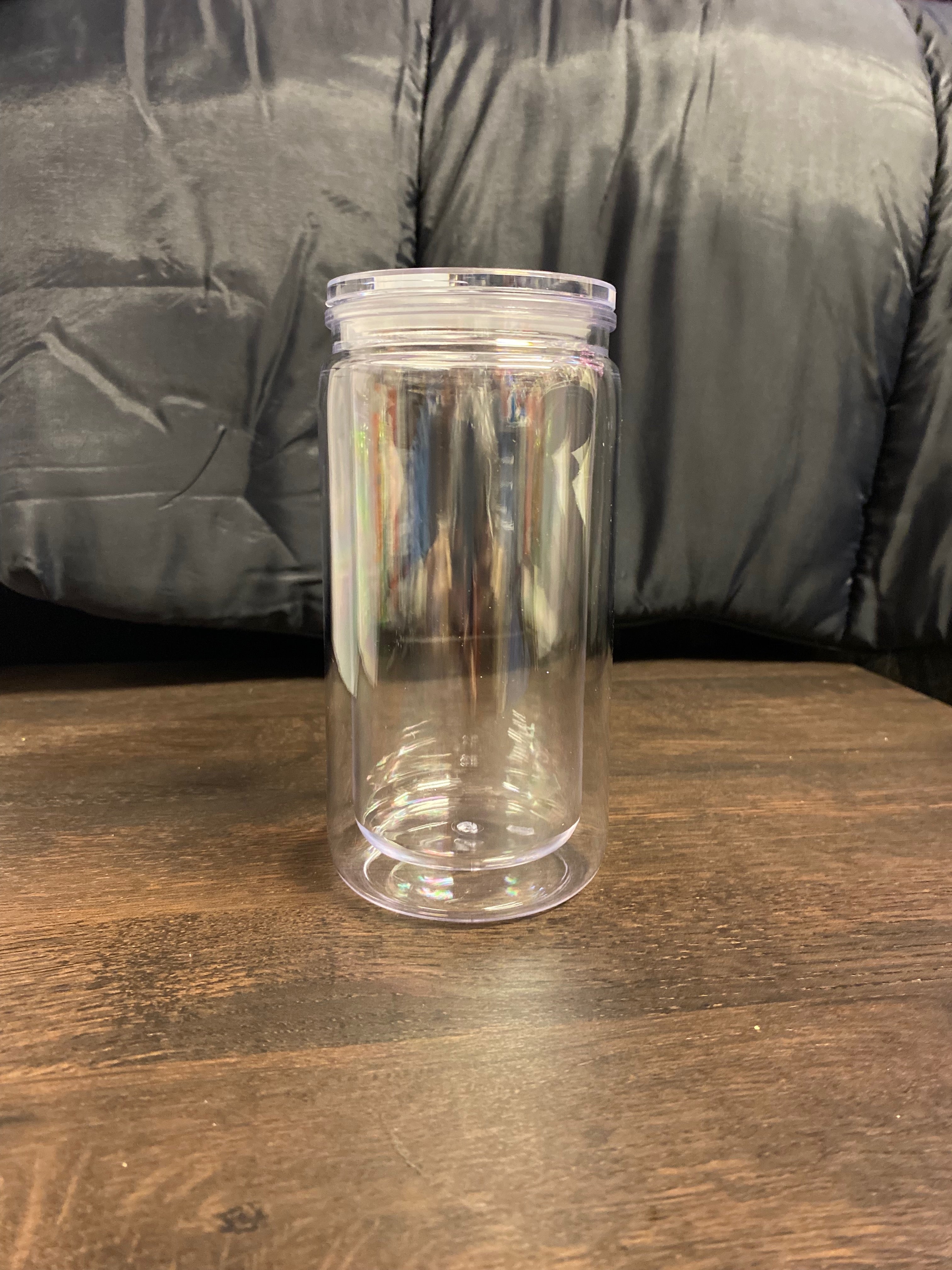 16 oz Plastic Snow Globe Tumbler