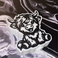 Highland Cow Cup Topper