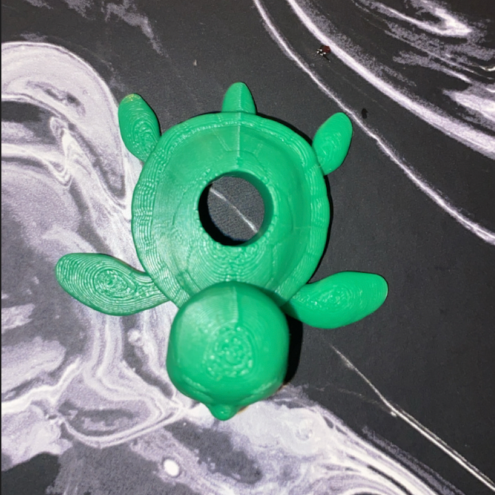 Green Turtle Cup Topper